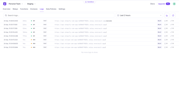 Evervault screen