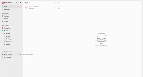 Inbox from Linear