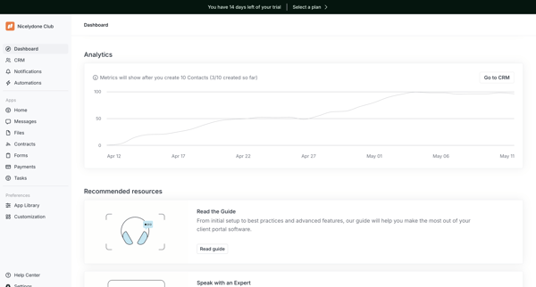 Assembly Dashboard – Nicelydone Club screen