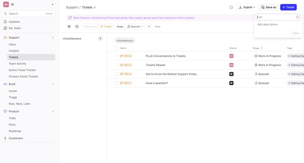 DevRev screen