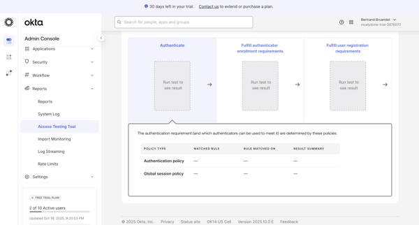 nicelydone-trial-5676070 - Authentication Policies screen