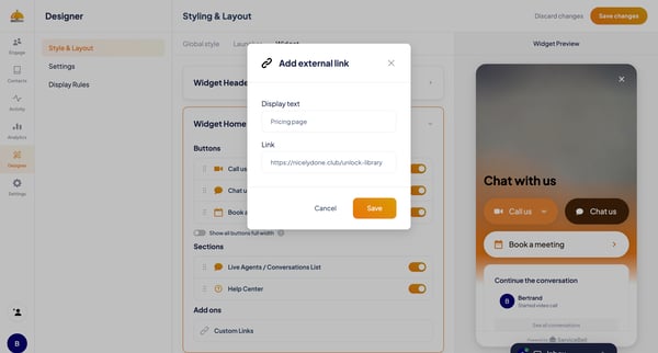 ServiceBell - Widget Designer from ServiceBell