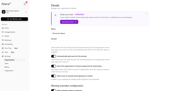 Fyxer AI screen