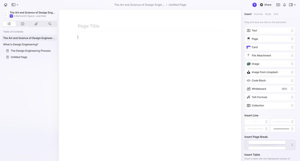Untitled Page screen