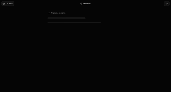 Chronicle screen