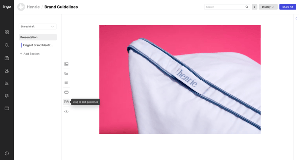 Brand Guidelines: Presentation screen