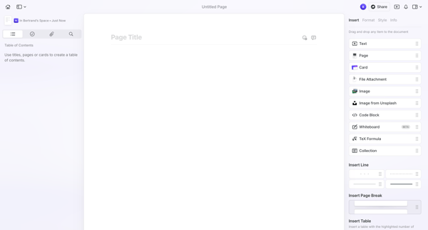 Untitled Page screen