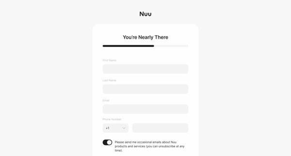 Nuu Editor screen