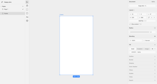Happy pine · Paper screen