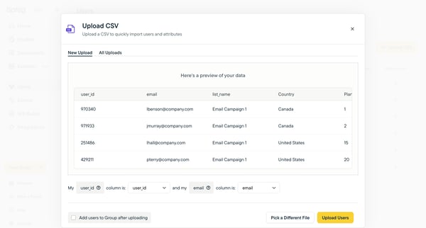 Sprig | User Insights Platform for Teams Building Better Product E screen