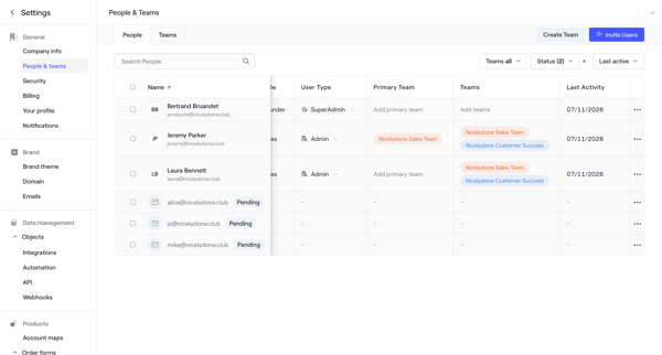 Company · Dock screen