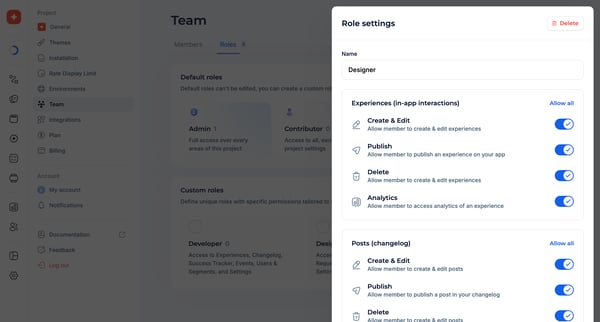 Team · Jimo screen