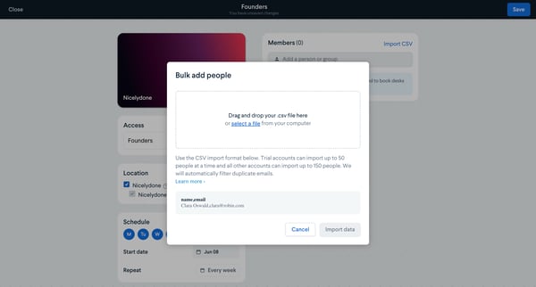 Dashboard - Nicelydone screen