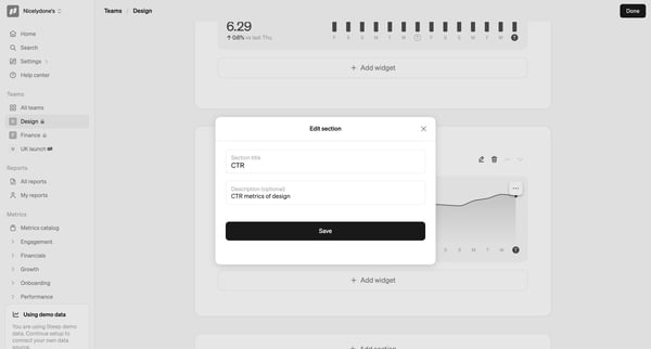 Design screen