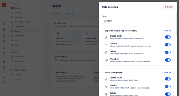 Team · Jimo screen