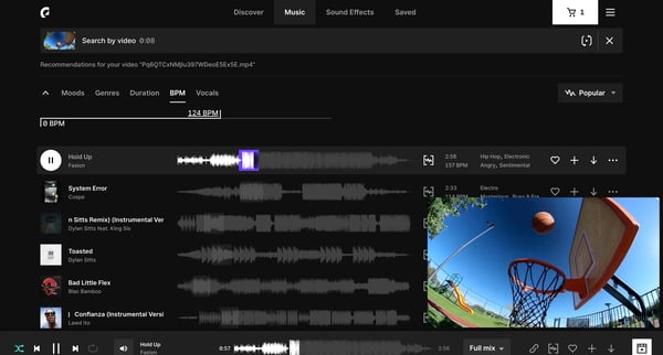 Featured Music - Our most popular songs | Epidemic Sound screen