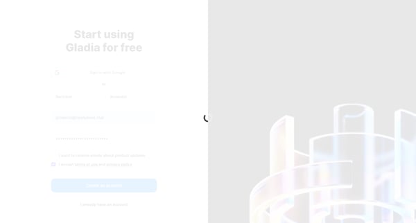 Gladia screen