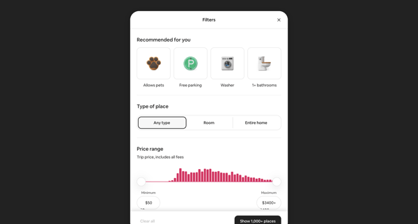 Airbnb | Vacation rentals, cabins, beach houses, & more screen