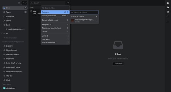 (10) Inbox screen
