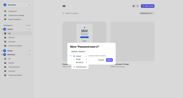Dashboard — Tabular screen
