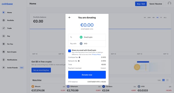 Coinbase from Coinbase