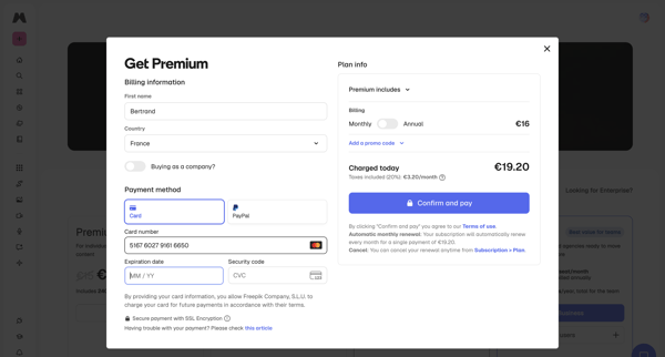 Pricing plans | Magnific (formerly Freepik) screen