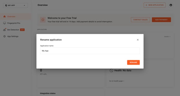 My App | Fingerprint from Fingerprint