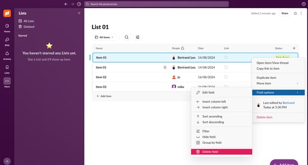 List 01 - Nicelydoneclub - Slack from Slack