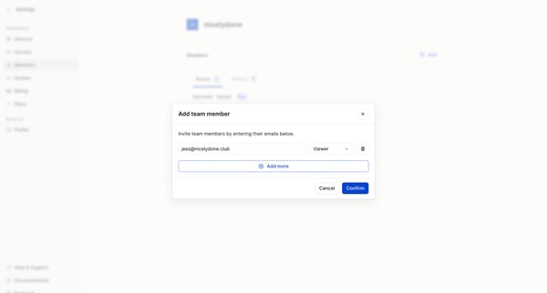Dashboard - Hookdeck screen
