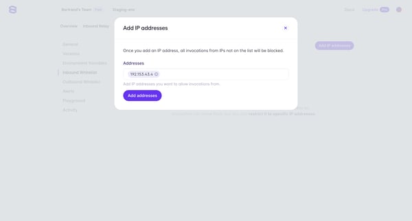 Evervault | App screen