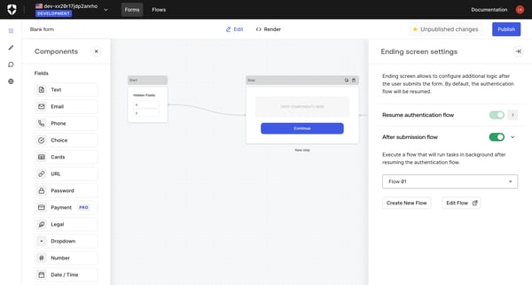 Blank form | Form Editor screen