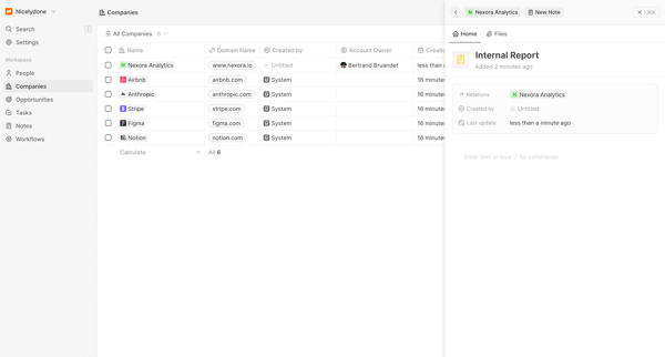 All Companies - Companies screen
