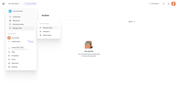 Archive - Tines screen