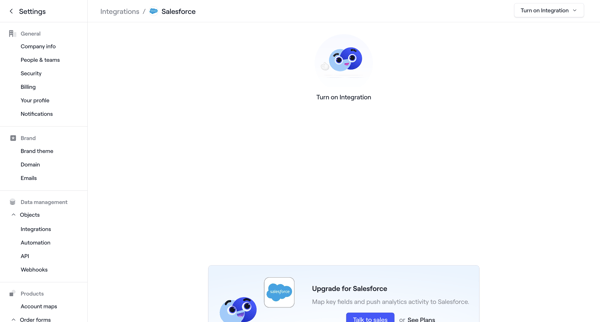 Salesforce · Dock screen