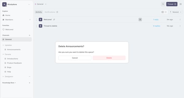 Nicelydone screen