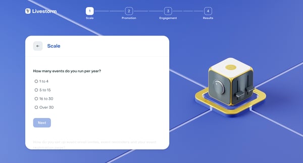 Video Engagement Quiz | Livestorm screen