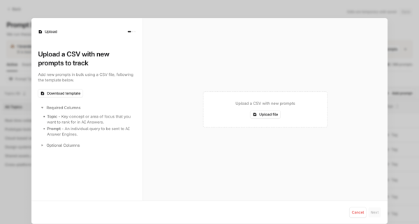 Profound | Answer Engine Optimization screen