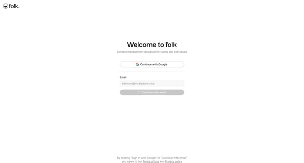 folk - app screen