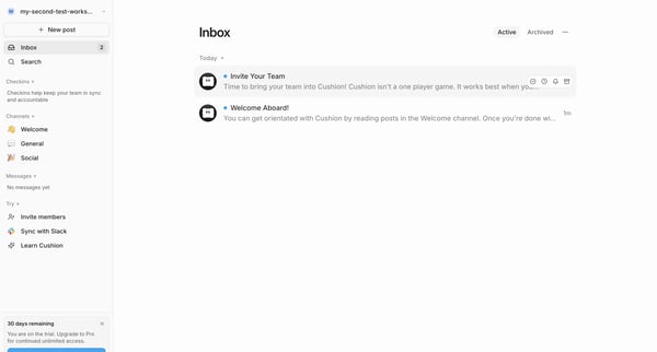 Cushion screen