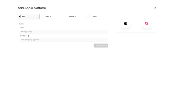 Console - Appwrite screen