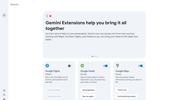 Extensions from Gemini