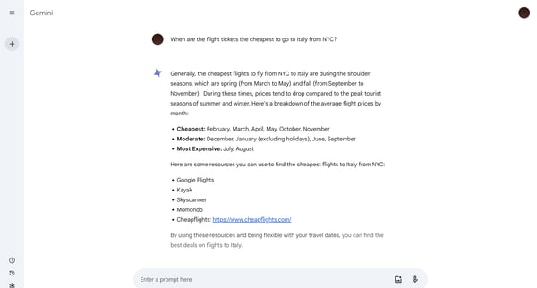 Gemini screen
