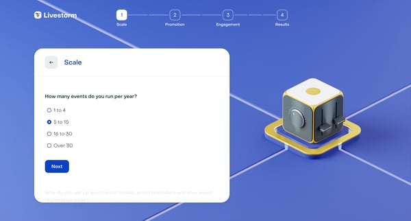 Video Engagement Quiz | Livestorm screen
