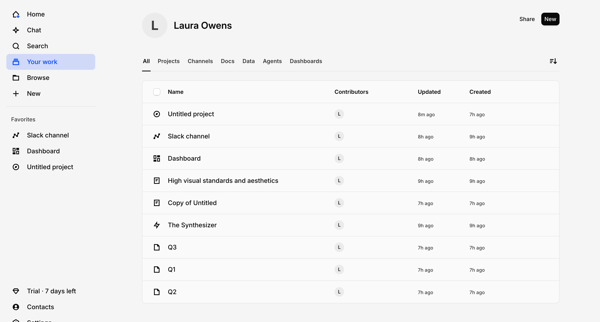 Laura Owens’s profile - All – Dovetail screen