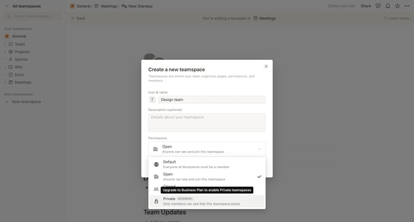 Notion - Log in screen