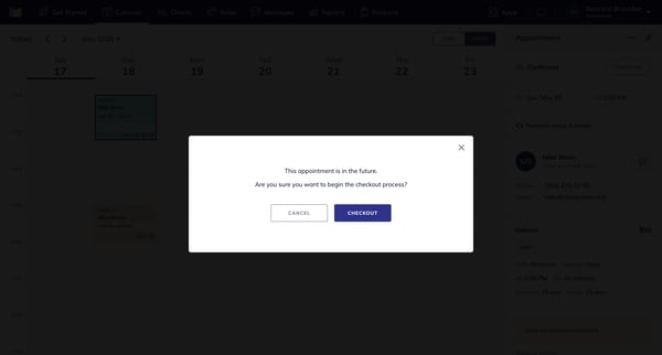 Mangomint App screen