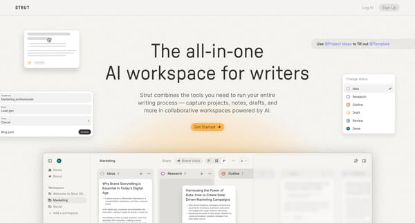 Strut — The all-in-one AI workspace for writing from Strut