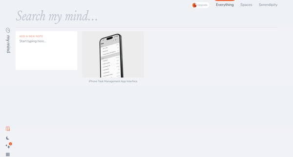 mymind screen