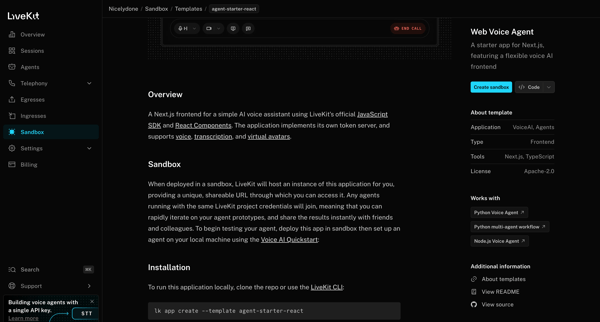 Nicelydone | Template | Agent starter react screen