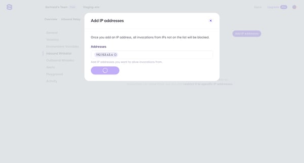 Evervault | App screen